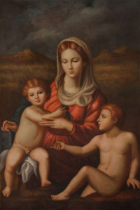 凡瑟那《圣母》油画