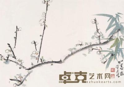 何海霞 知春图 镜片 34×48cm