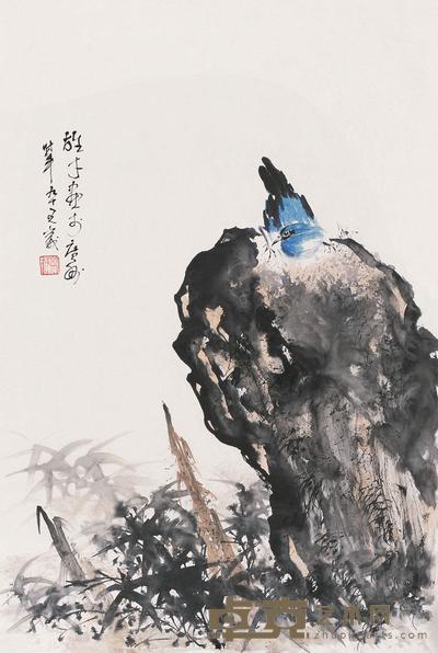 黎雄才 花鸟 镜片 68×46cm