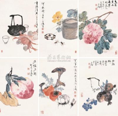 王雪涛 1947年作 花鸟 镜片