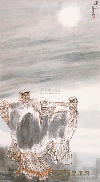 马国强 凉山 镜片 68.8×137cm