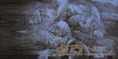 卢禹舜 山水 镜片 68×136cm