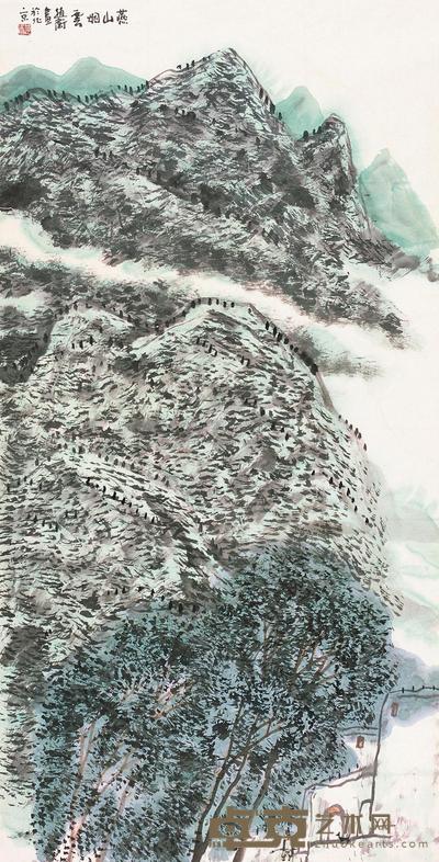 赵卫 燕山烟云 镜片 138×68cm×6
