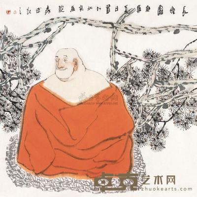 袁武 2010年作 长乐图 镜片 69×68cm