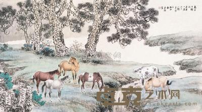郑连群 2010年作 万里可横行 镜片 96×174cm