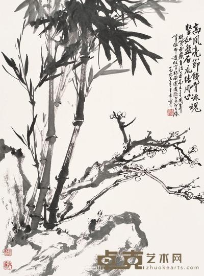 于希宁 1995年作 高风亮节 立轴 91×68cm