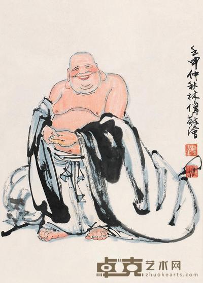 林伟 弥勒佛 立轴 60×43cm