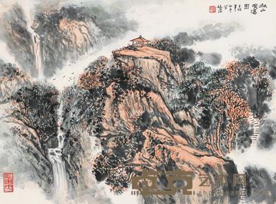 赵豫 山水 立轴 34×45cm