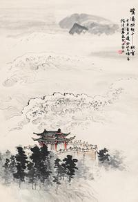 孔仲起 山水 立轴