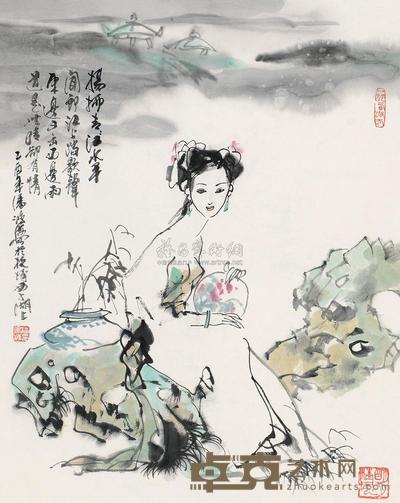 潘鸿海 人物 立轴 65×52cm