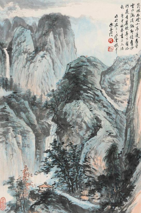 伏文彦 山水 立轴