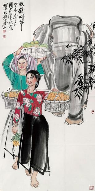 史国良 2003年作 收获时节 软片