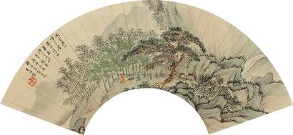 王同愈 蕉阴论道 扇面