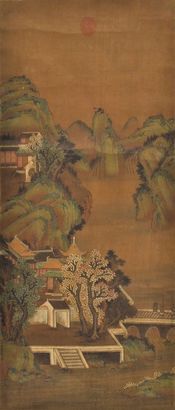 赵伯驹 山水 立轴