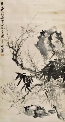 郭味蕖 花卉 立轴