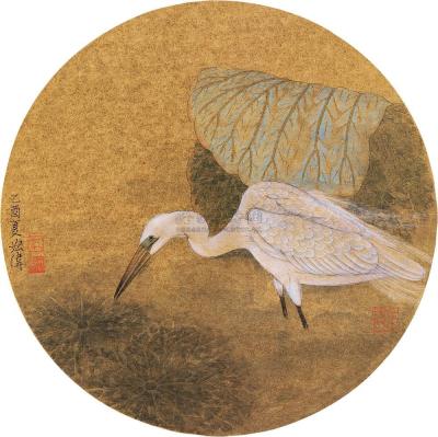 江宏伟 2005年作 花鸟 镜框