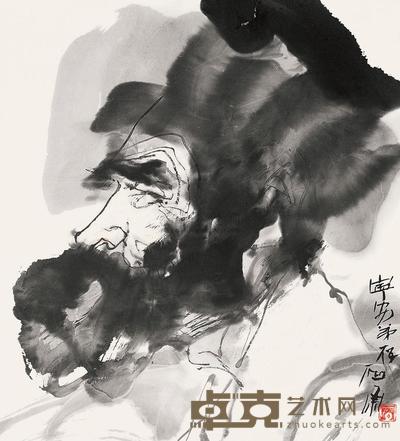 石虎 人物 软片 49×44cm
