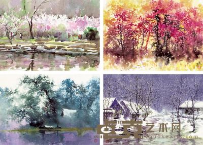 封思孝 2006年作 春夏秋冬 38×52cm