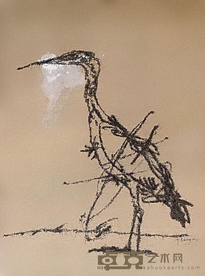 叶永青 2006年作 画鸟 146×114cm