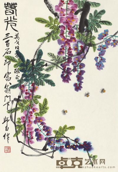 娄师白 春光 镜心 68×46cm