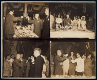 P 1945年9月4日毛泽东、蒋介石黑白照片 （四张）