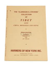 L 1978年2月美国Harmers公司举办Glarkson G.Stevens 西藏邮集专场拍卖目录一册