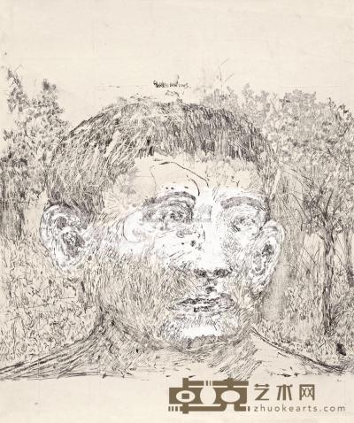 刘炜 2005年作 肖像2005 NO.1 68×56.5cm