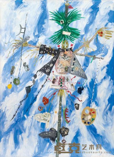 欧阳春 2004年作 稻草人之一 250×180cm