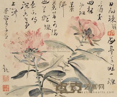 高凤翰 花卉 镜心 26.5×32.5cm