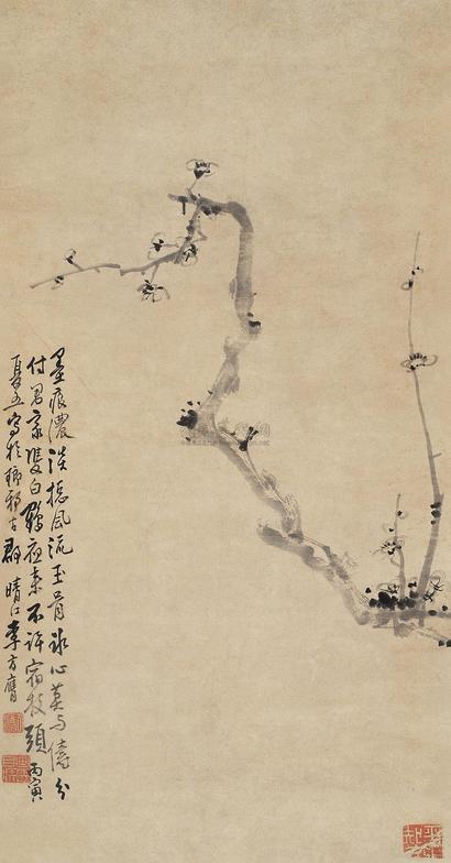 李方膺 1746年作 墨梅 立轴