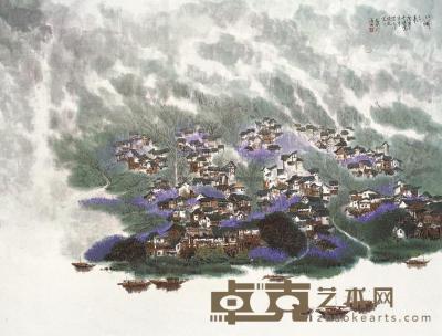 姜振国 2010年作 小城之春 镜心 90×120cm