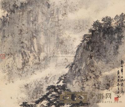 傅抱石 1960年作 华山纪游 立轴 49×57cm