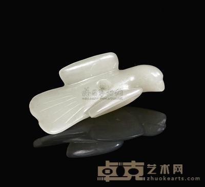 宋 白玉鸟 长5.6cm