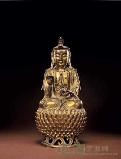 明代 观音菩萨 高37cm