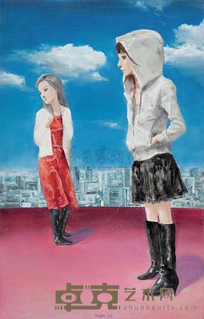 屠宏涛 2005年作 忧郁的肖像 110×70cm