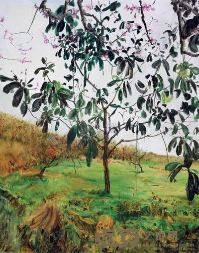 周春芽 2008年作 枇杷树下 250×200cm