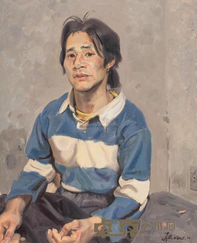 忻东旺 2005年作 青年肖像 80×65cm