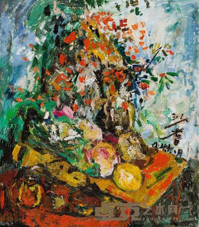 沙耆 1994年作 静物 65×55cm