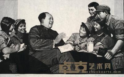 徐匡 1971年作 亲切的教导 67×113cm