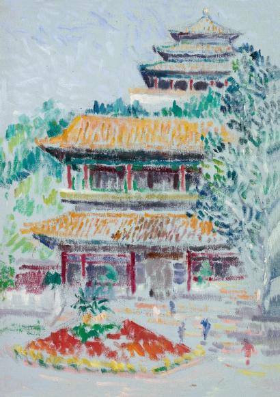周碧初 1962年作 北京风景