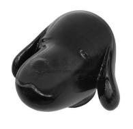 奈良美智 2001年作 黑色宇宙狗头像