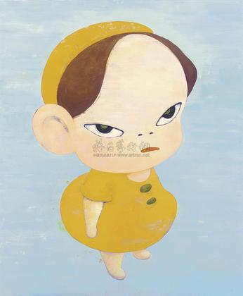 奈良美智 1994年作 Yellow in Blue