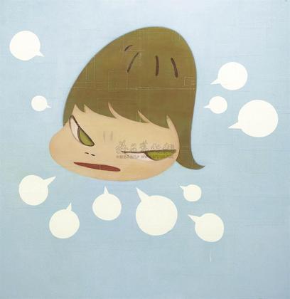 奈良美智 2008年作 Angry Boy Blue