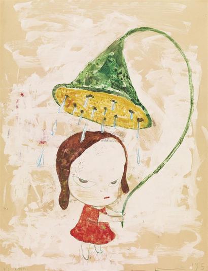 奈良美智 1995年作 下雨