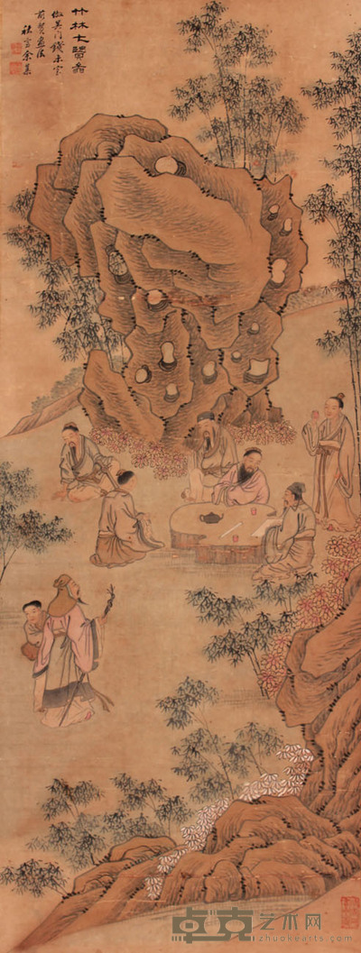 人物立轴 84×32