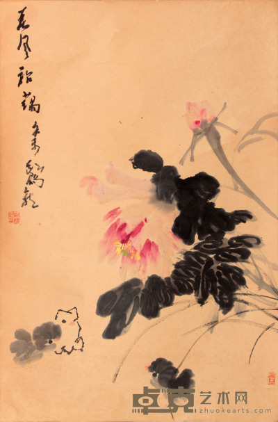 花卉立轴 89×59
