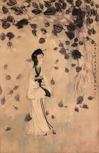 湘夫人立轴