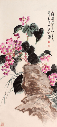花卉立轴
