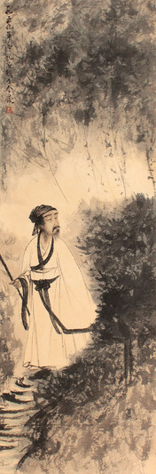 山水人物立轴