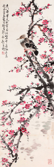 花鸟立轴